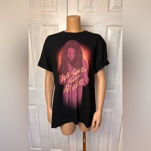 THE EXORCIST BELIEVER Oversized Classic Black Casual Graphic T-Shirt - Size XL